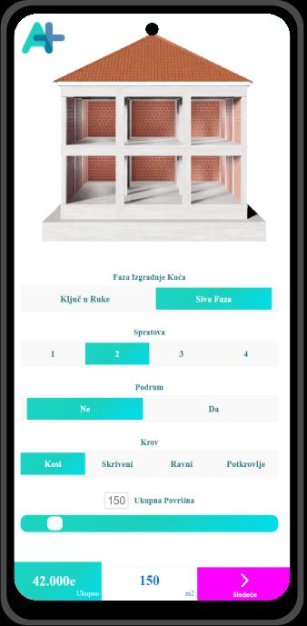 aplikacija kalkulator za izgradnja na kuća